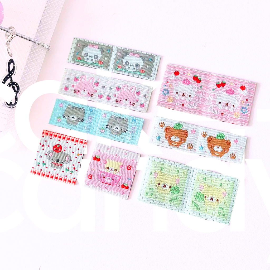 sweetly cute, cloth journal tabs