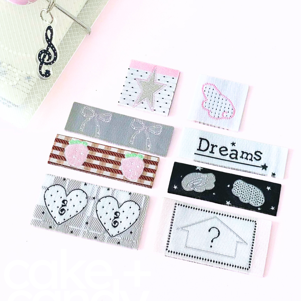 sweetly cute, cloth journal tabs